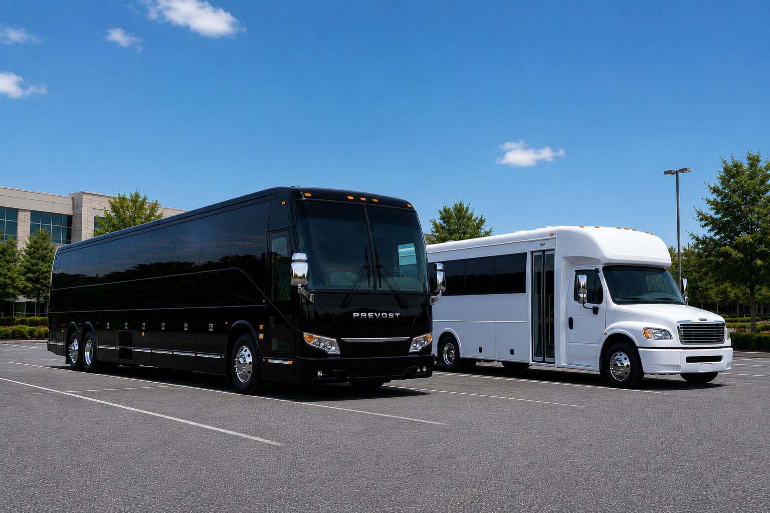 Charter bus rental in Menlo Park, CA